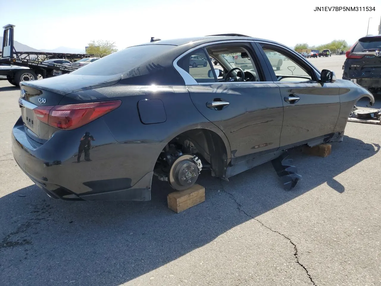 2022 Infiniti Q50 Luxe VIN: JN1EV7BP5NM311534 Lot: 71495254