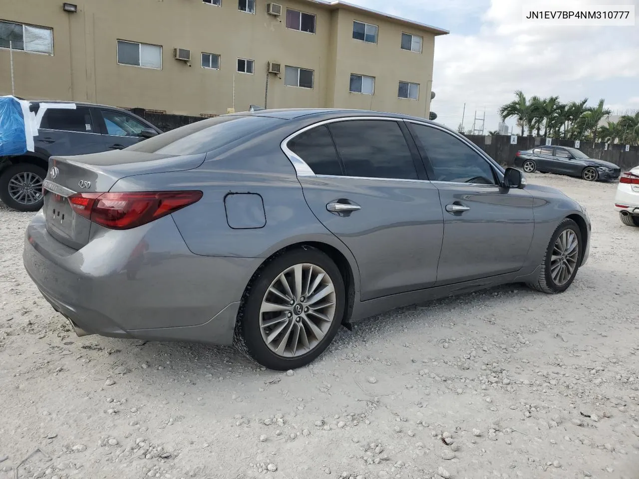 2022 Infiniti Q50 Luxe VIN: JN1EV7BP4NM310777 Lot: 76330074