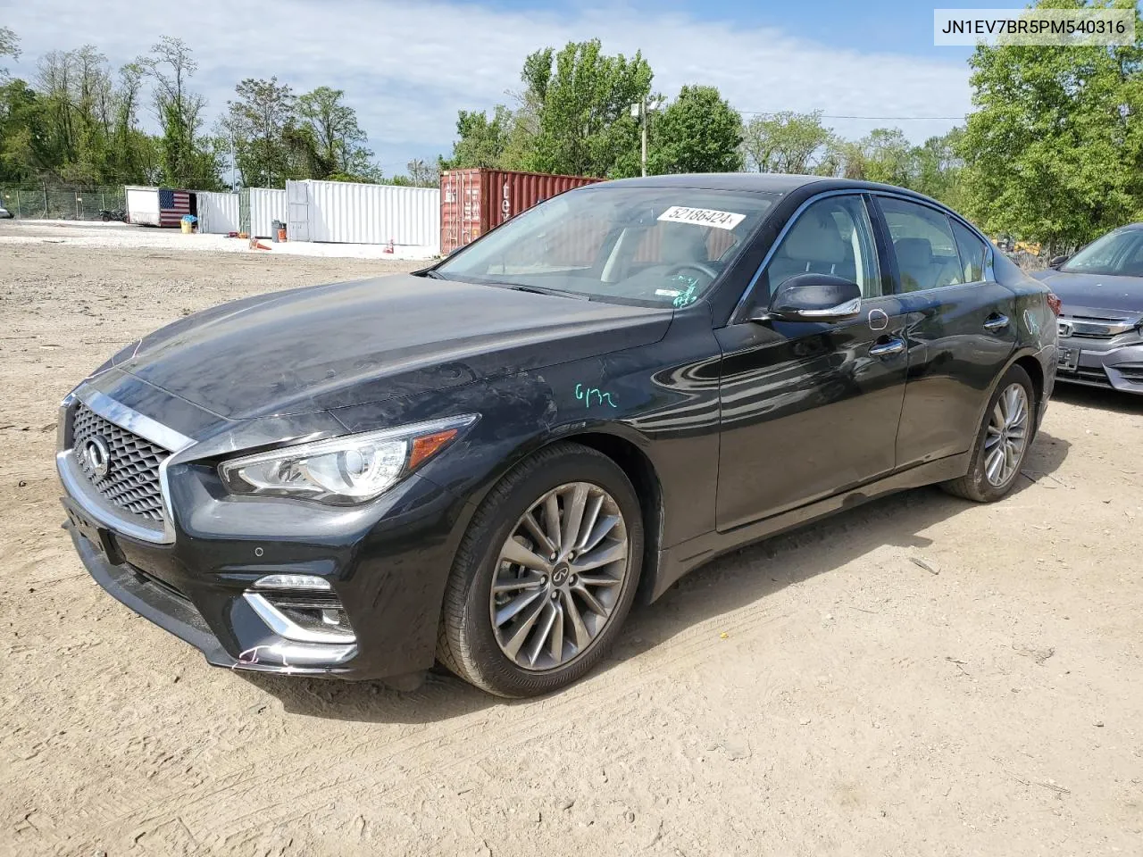 2023 Infiniti Q50 Luxe VIN: JN1EV7BR5PM540316 Lot: 52186424