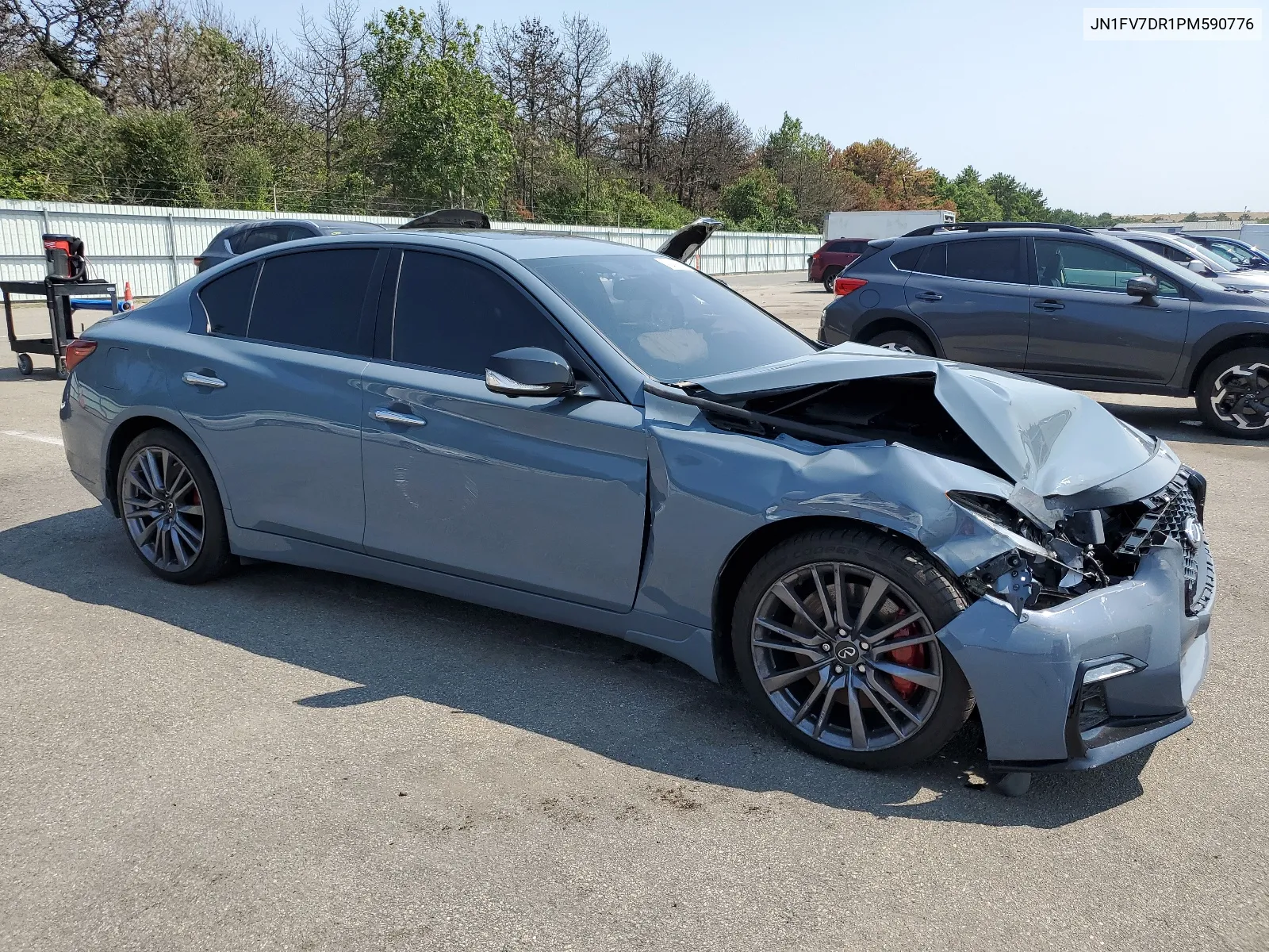 2023 Infiniti Q50 Red Sport 400 VIN: JN1FV7DR1PM590776 Lot: 53614574