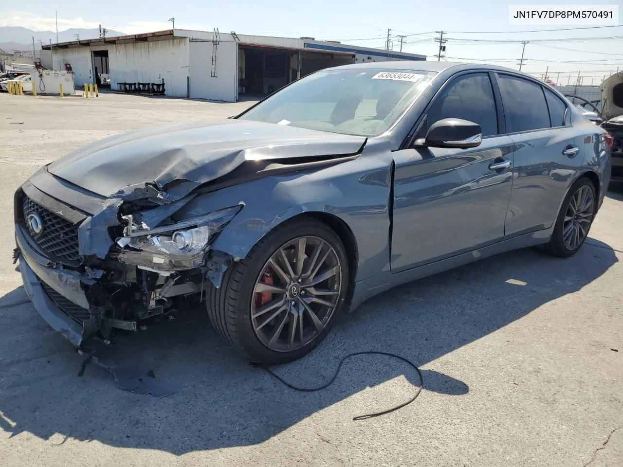 2023 Infiniti Q50 Red Sport 400 VIN: JN1FV7DP8PM570491 Lot: 63653044