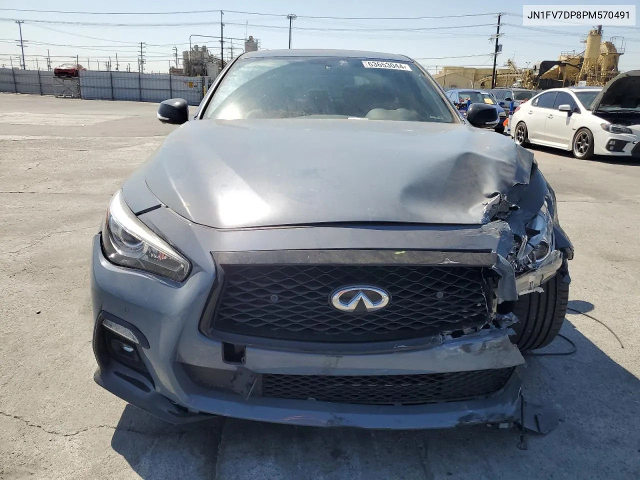 2023 Infiniti Q50 Red Sport 400 VIN: JN1FV7DP8PM570491 Lot: 63653044