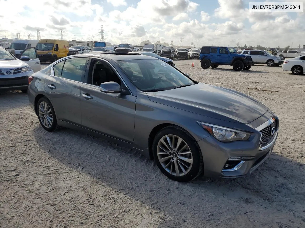 2023 Infiniti Q50 Luxe VIN: JN1EV7BR8PM542044 Lot: 72263544