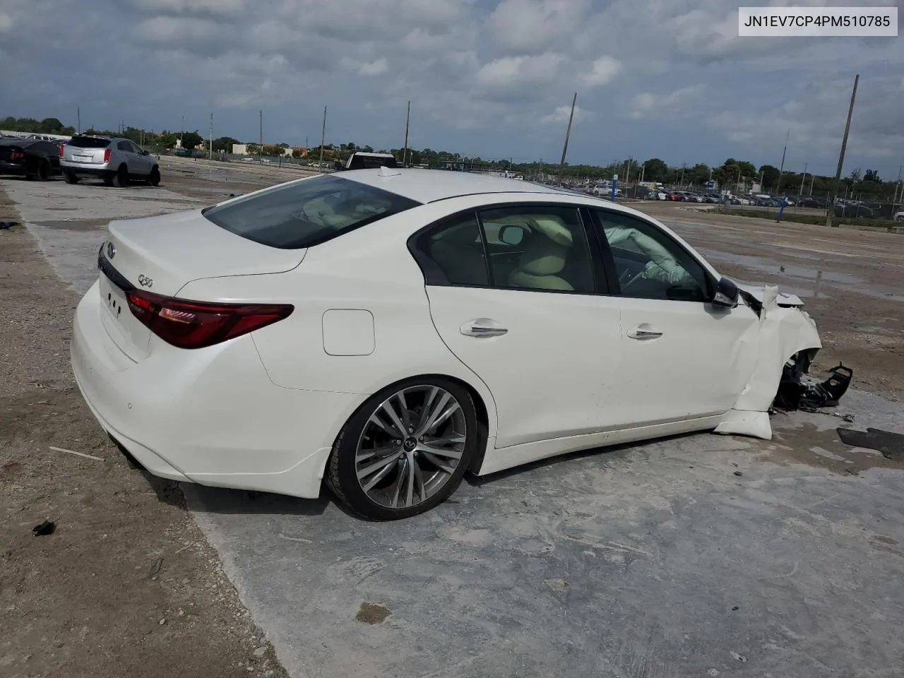 2023 Infiniti Q50 Sensory VIN: JN1EV7CP4PM510785 Lot: 73104594