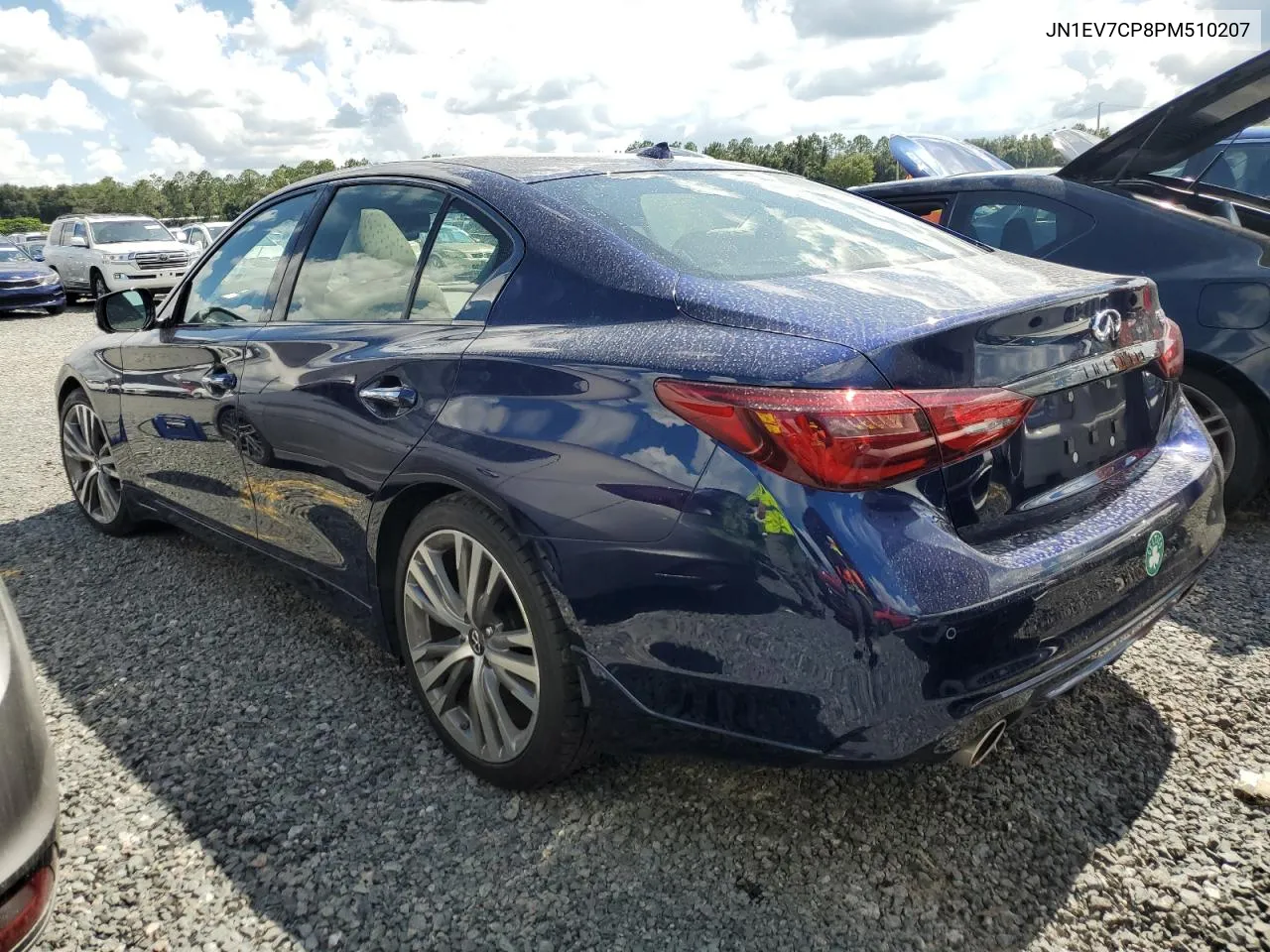 2023 Infiniti Q50 Sensory VIN: JN1EV7CP8PM510207 Lot: 73856804