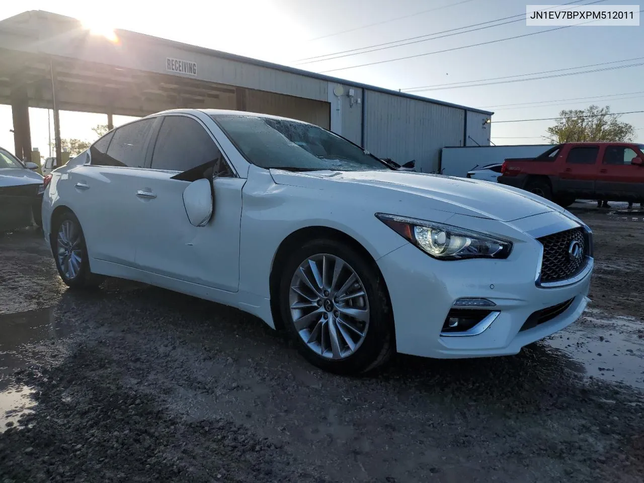 2023 Infiniti Q50 Luxe VIN: JN1EV7BPXPM512011 Lot: 78641734