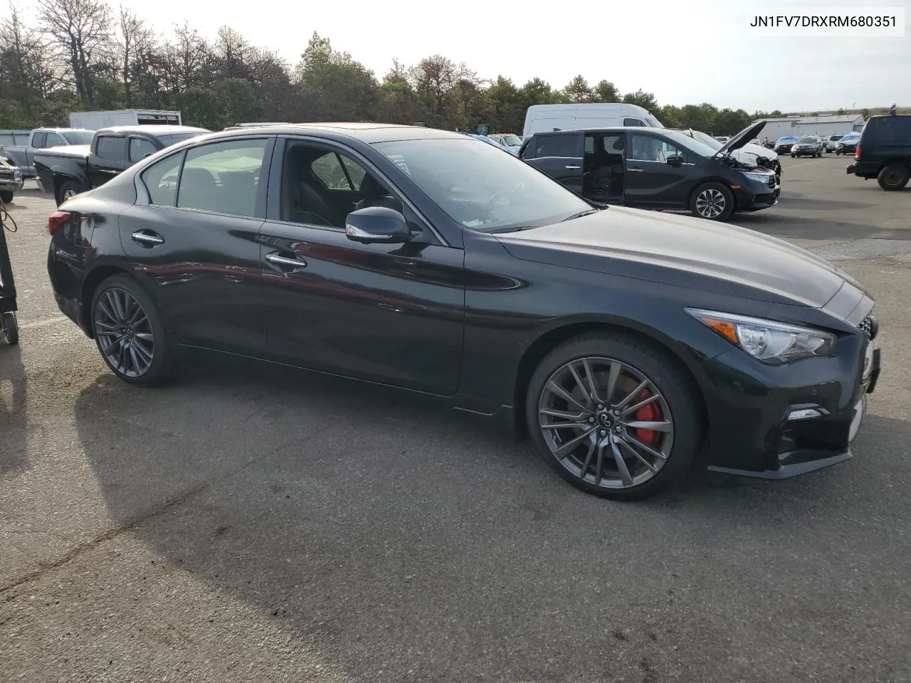 2024 Infiniti Q50 Red Sport 400 VIN: JN1FV7DRXRM680351 Lot: 72008234