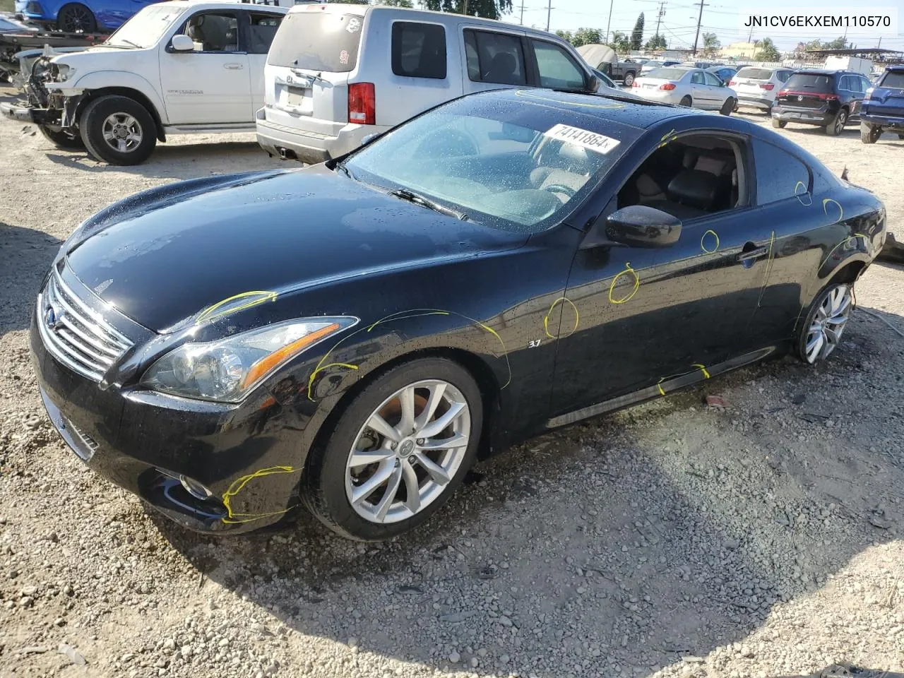 2014 Infiniti Q60 Journey VIN: JN1CV6EKXEM110570 Lot: 74141864