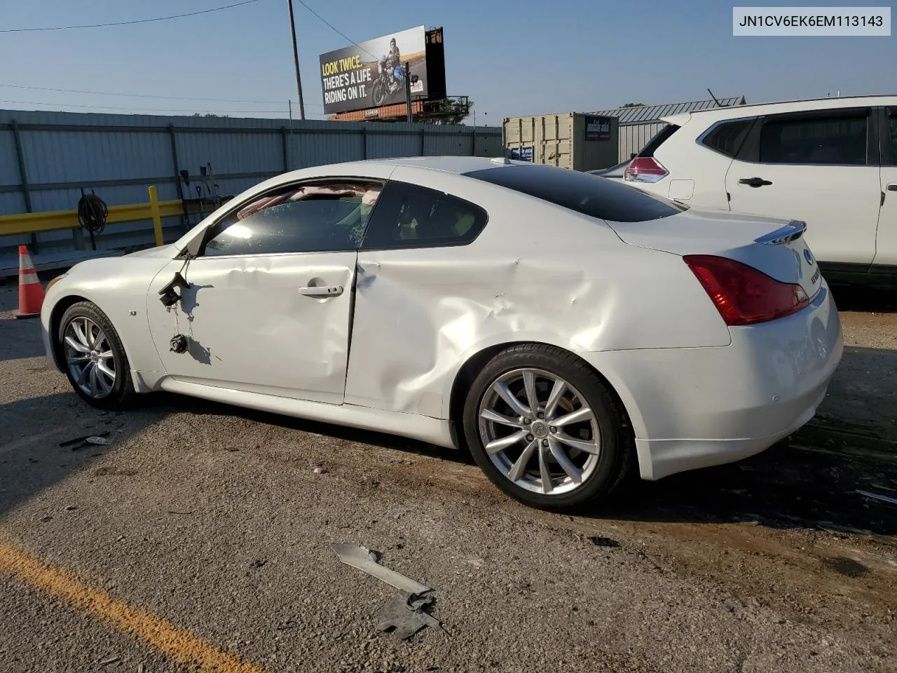 2014 Infiniti Q60 Journey VIN: JN1CV6EK6EM113143 Lot: 75856384