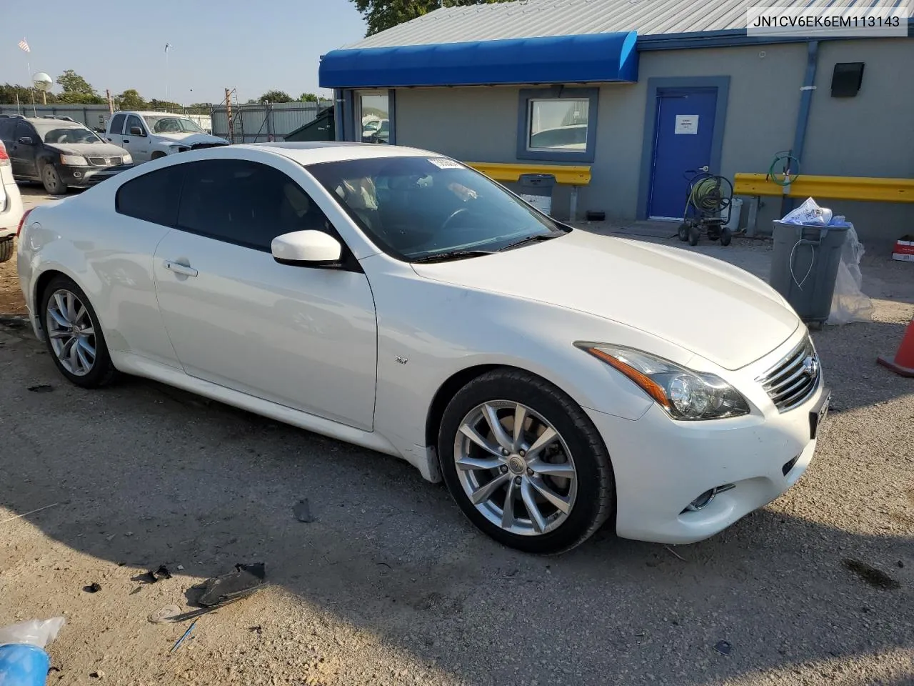 2014 Infiniti Q60 Journey VIN: JN1CV6EK6EM113143 Lot: 75856384