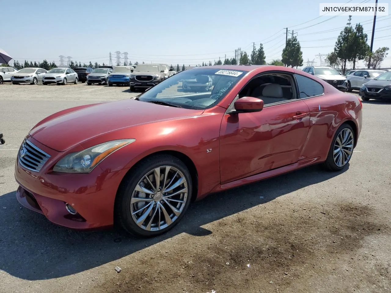 2015 Infiniti Q60 Journey VIN: JN1CV6EK3FM871152 Lot: 69275644