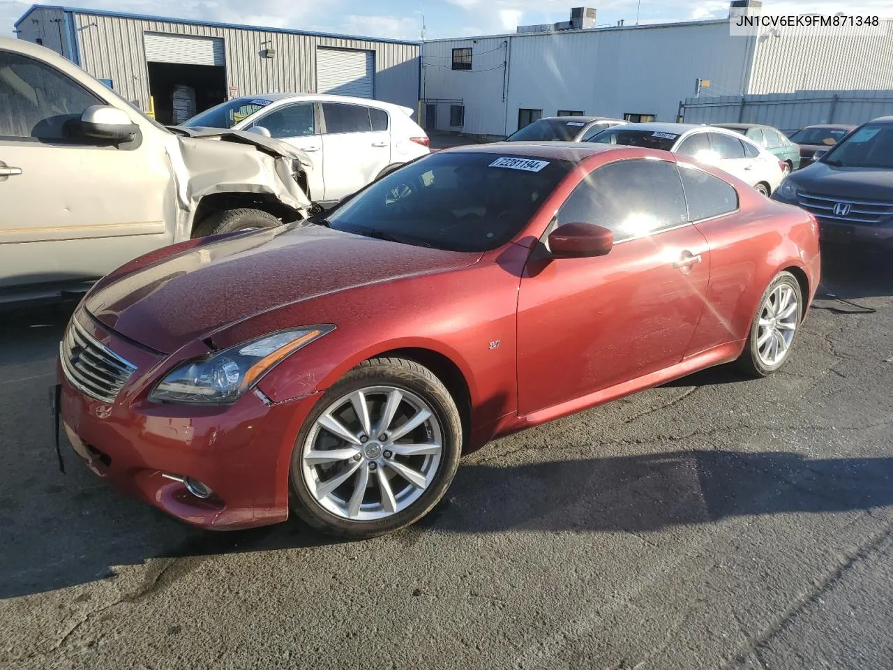 2015 Infiniti Q60 Journey VIN: JN1CV6EK9FM871348 Lot: 72281194