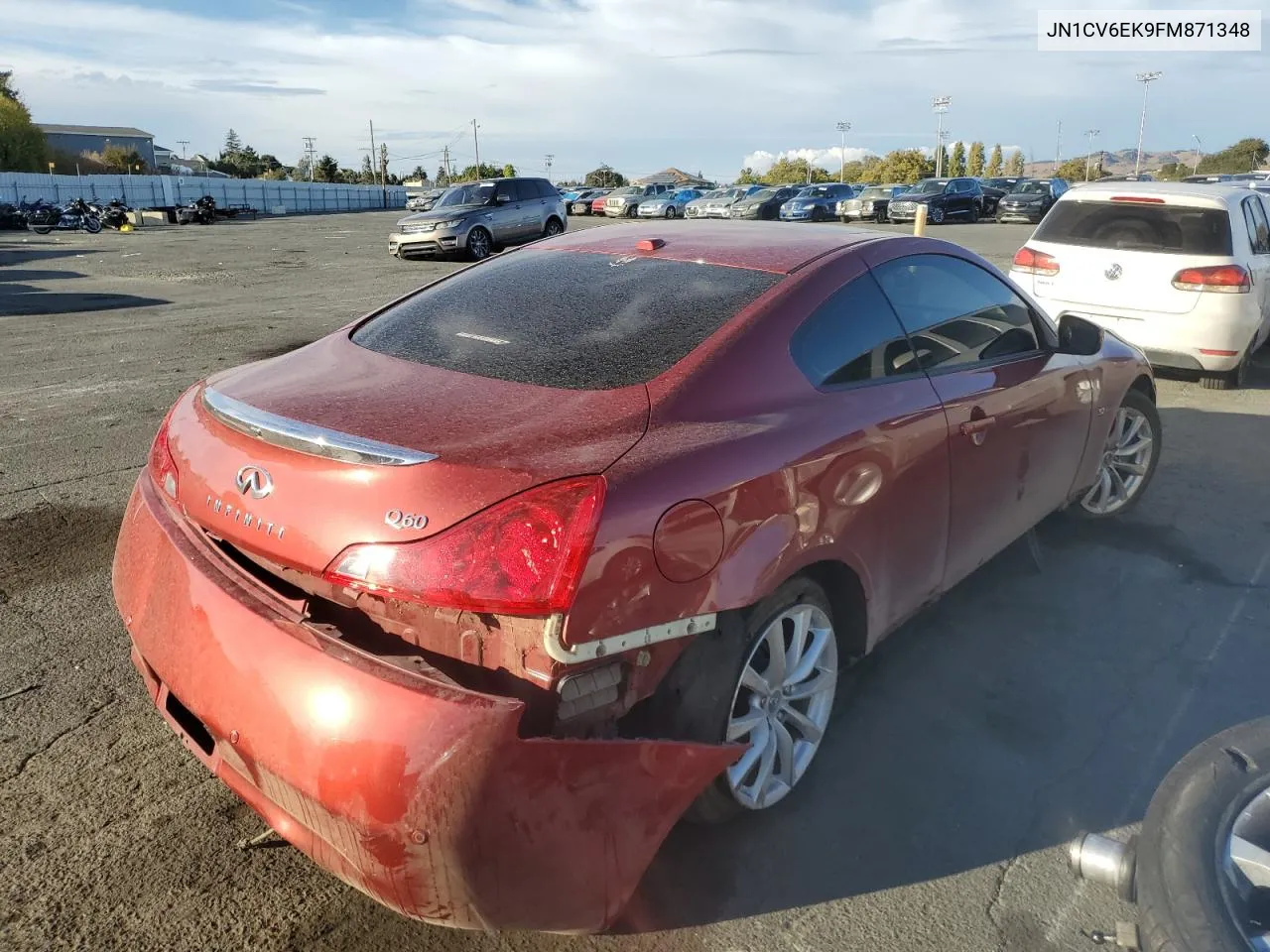 2015 Infiniti Q60 Journey VIN: JN1CV6EK9FM871348 Lot: 72281194