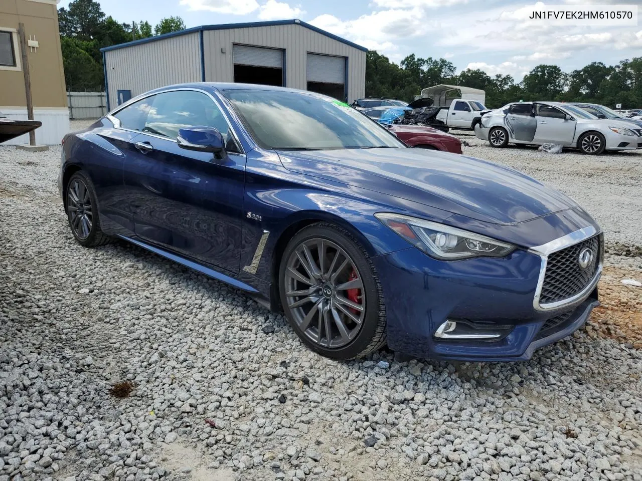 2017 Infiniti Q60 Red Sport 400 VIN: JN1FV7EK2HM610570 Lot: 54737574