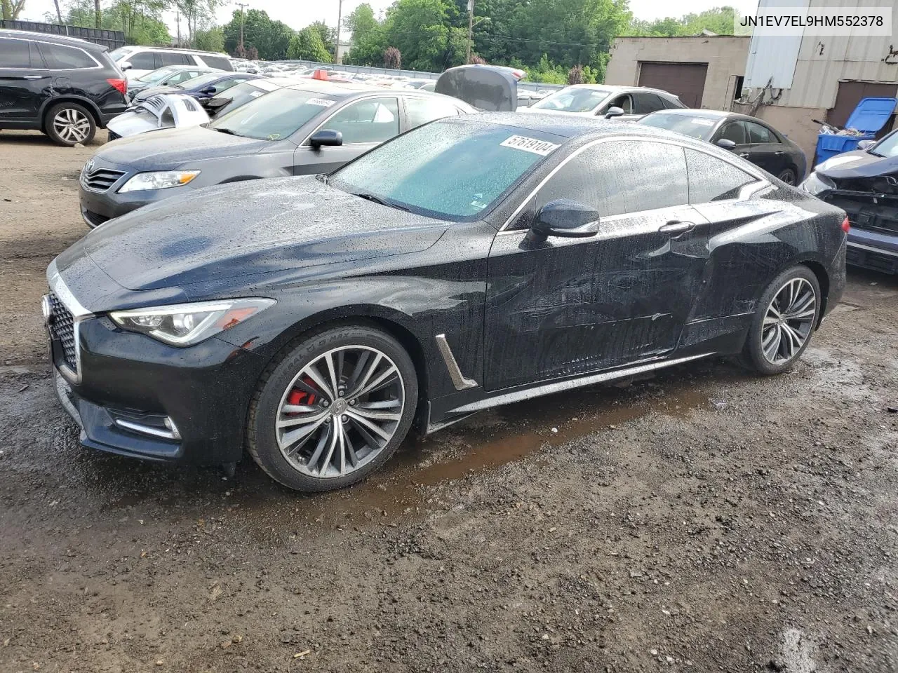 2017 Infiniti Q60 Premium VIN: JN1EV7EL9HM552378 Lot: 57619104