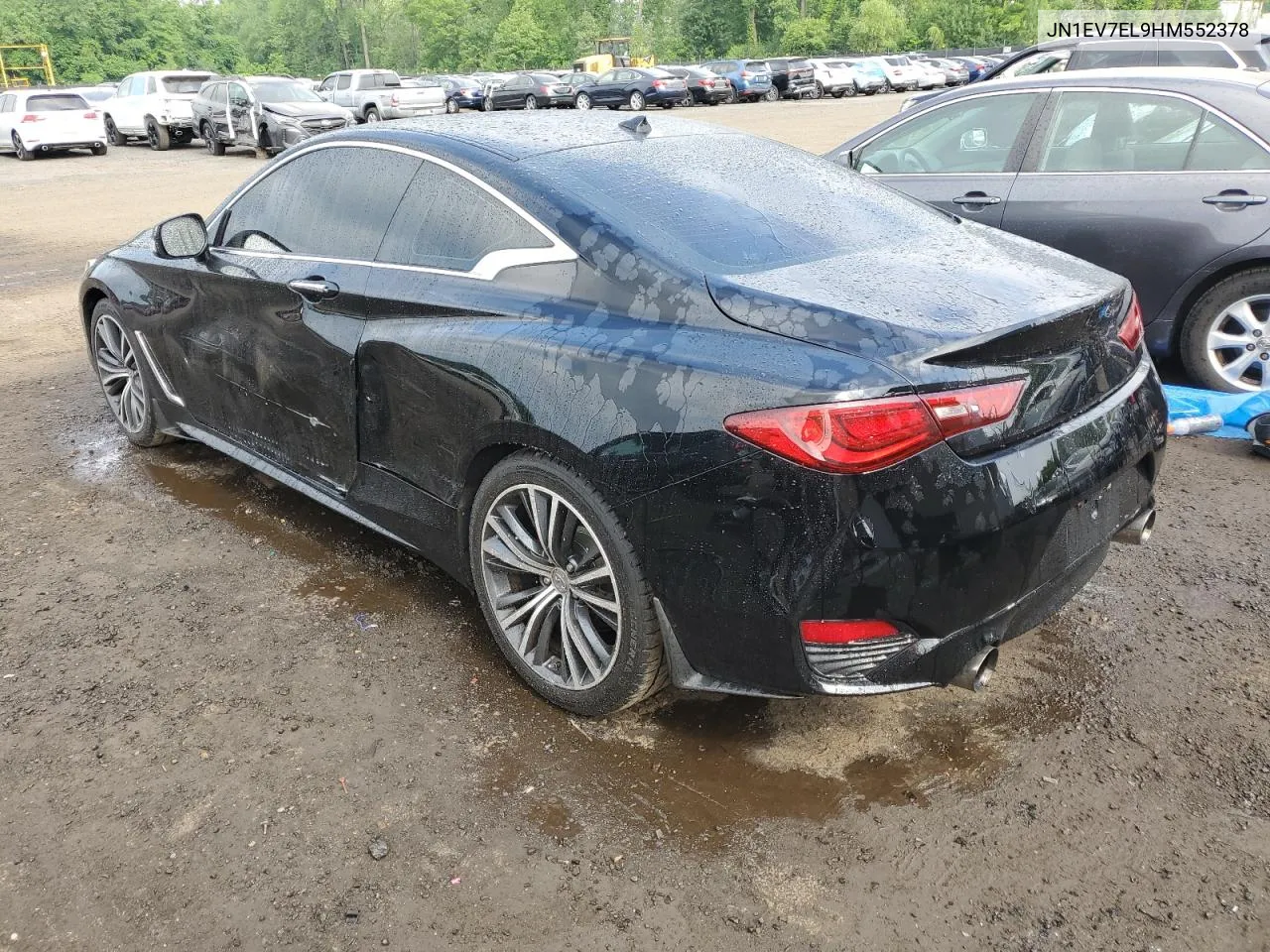 JN1EV7EL9HM552378 2017 Infiniti Q60 Premium