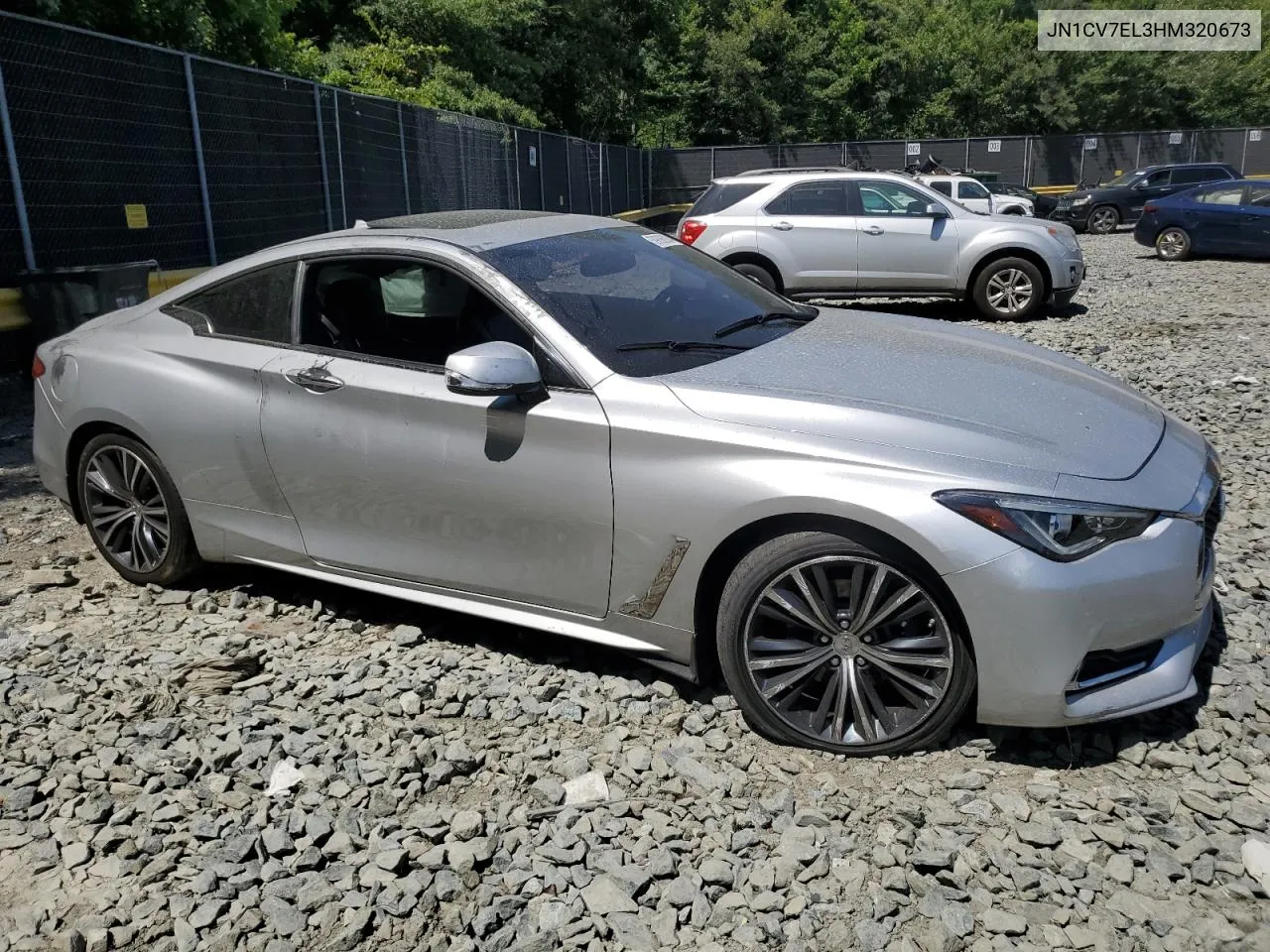 2017 Infiniti Q60 Base VIN: JN1CV7EL3HM320673 Lot: 59836924