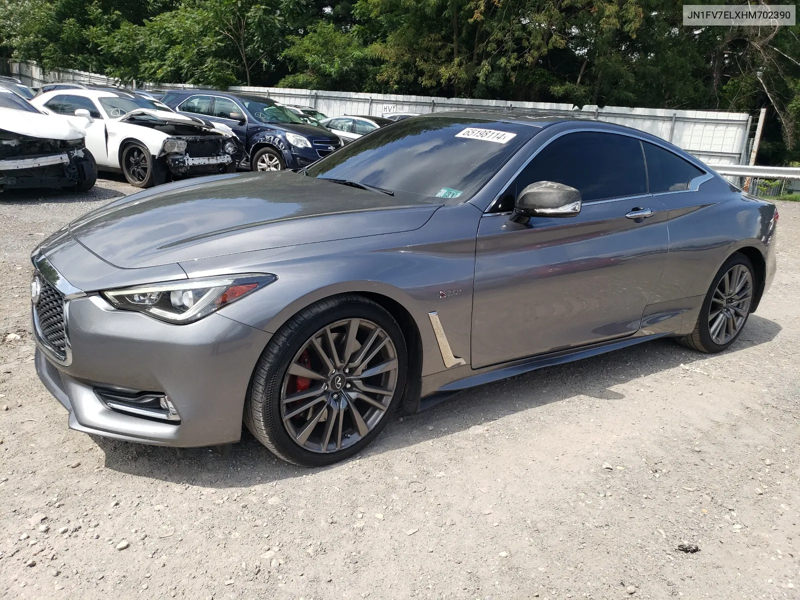 2017 Infiniti Q60 Red Sport 400 VIN: JN1FV7ELXHM702390 Lot: 65198114