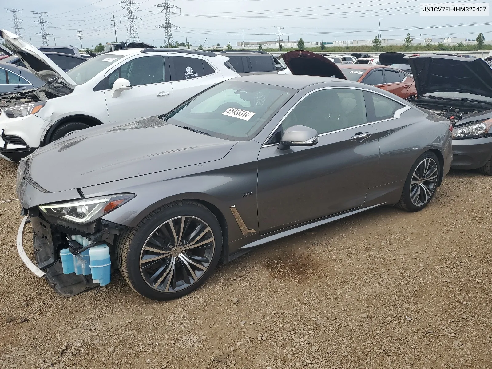 2017 Infiniti Q60 Base VIN: JN1CV7EL4HM320407 Lot: 65400344