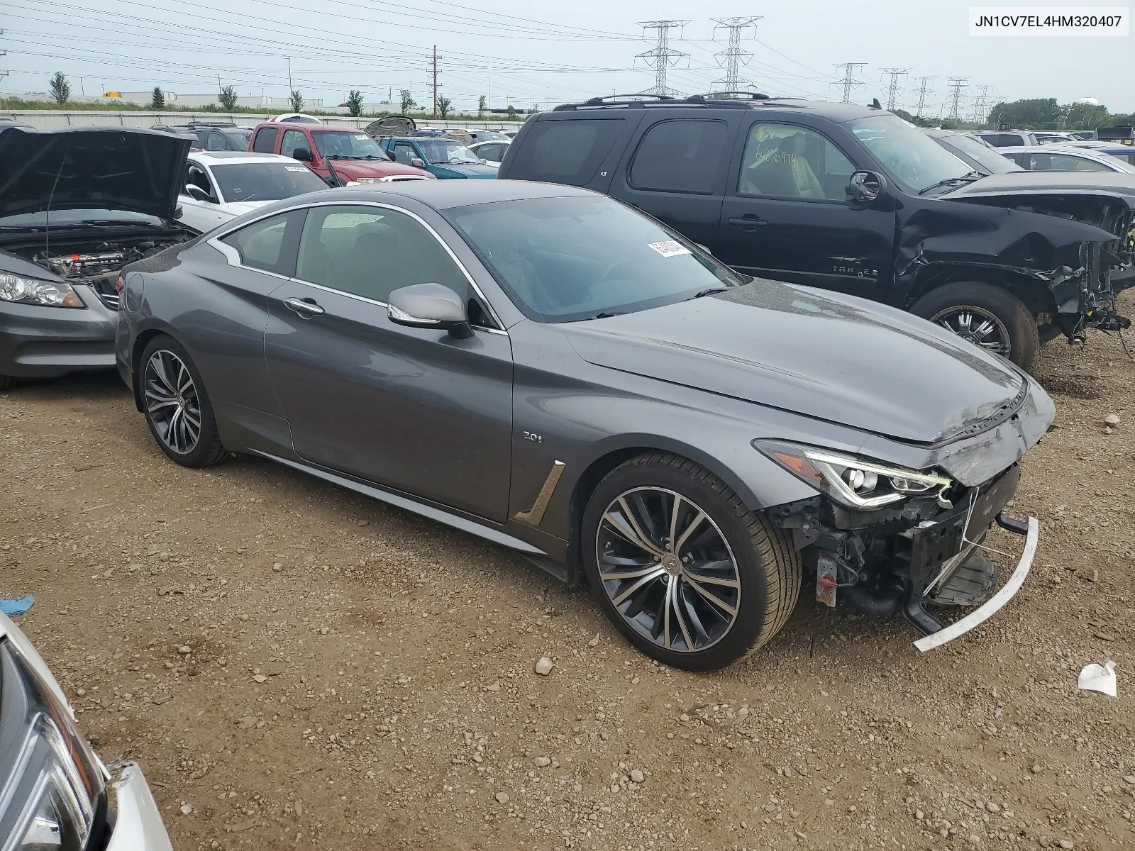 2017 Infiniti Q60 Base VIN: JN1CV7EL4HM320407 Lot: 65400344