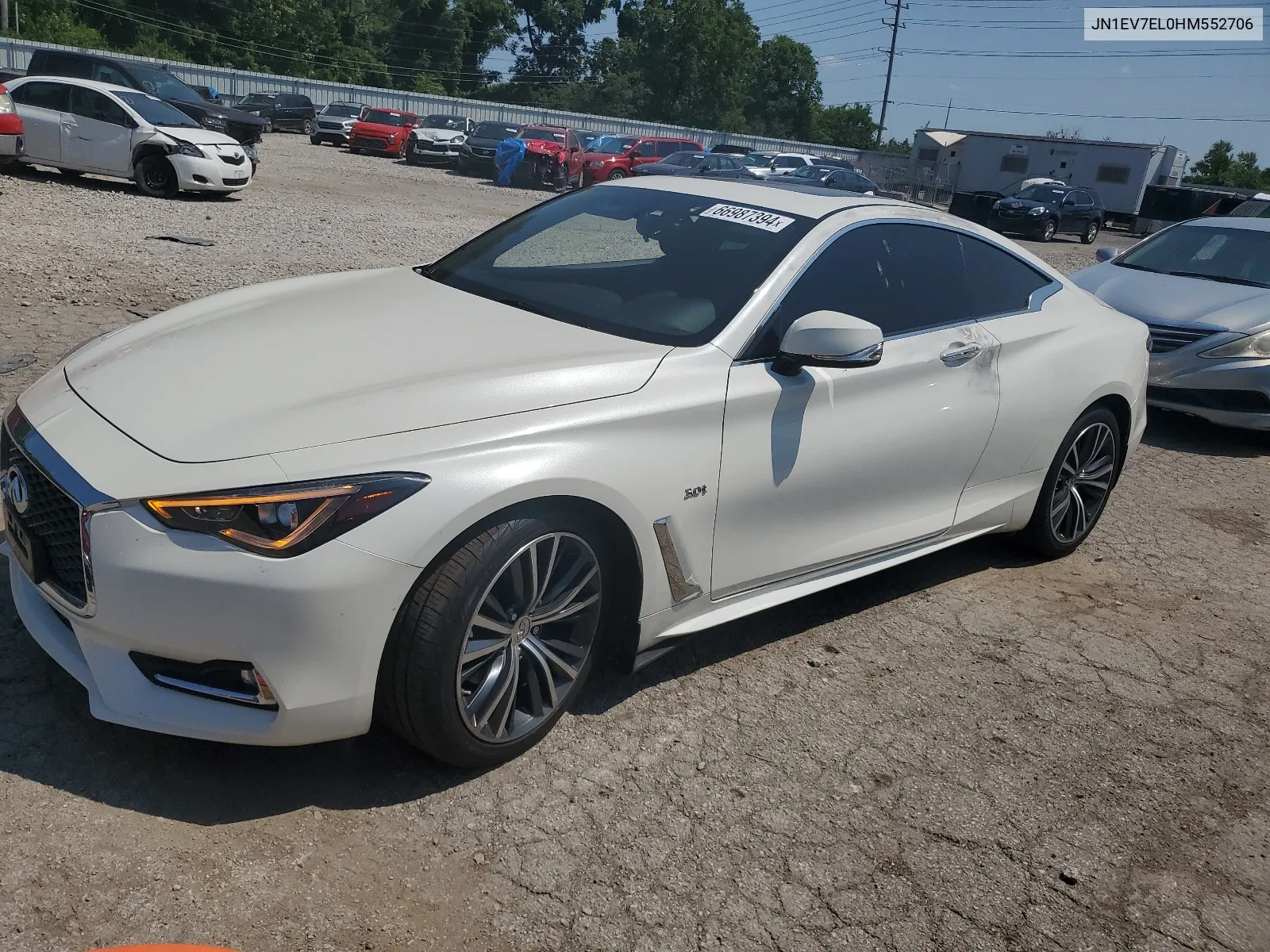 2017 Infiniti Q60 Premium VIN: JN1EV7EL0HM552706 Lot: 66987394