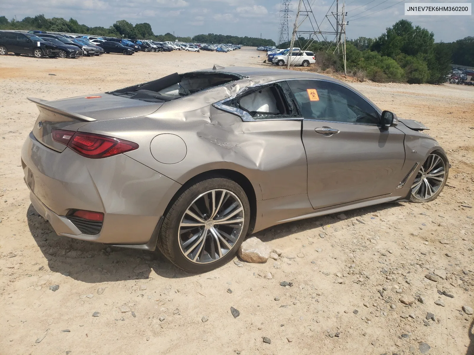 2017 Infiniti Q60 Premium VIN: JN1EV7EK6HM360200 Lot: 68262154