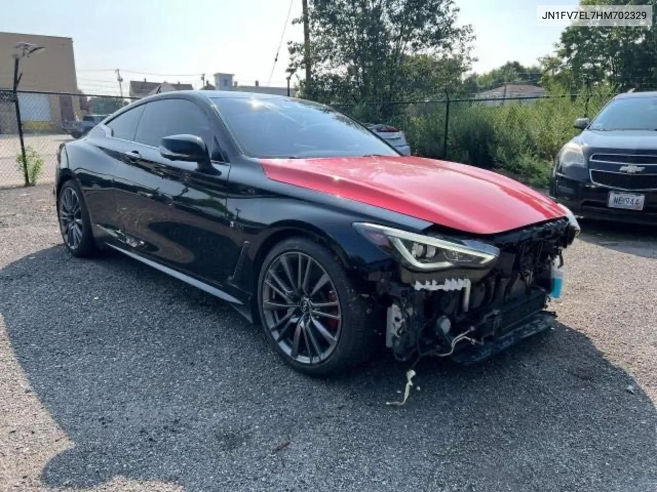 2017 Infiniti Q60 Red Sport 400 VIN: JN1FV7EL7HM702329 Lot: 69801564