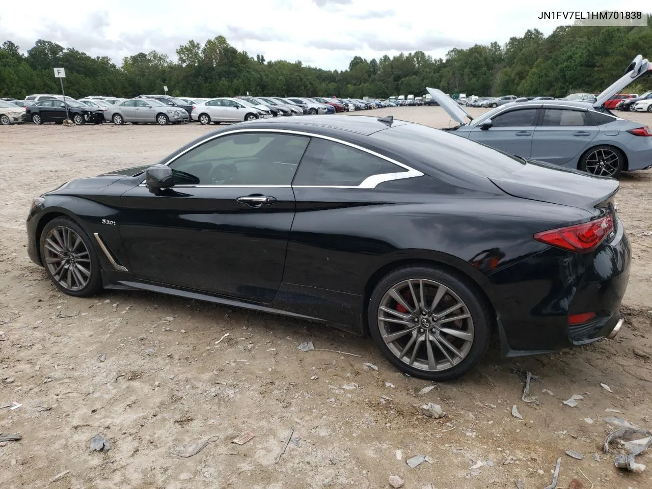 2017 Infiniti Q60 Red Sport 400 VIN: JN1FV7EL1HM701838 Lot: 72809624