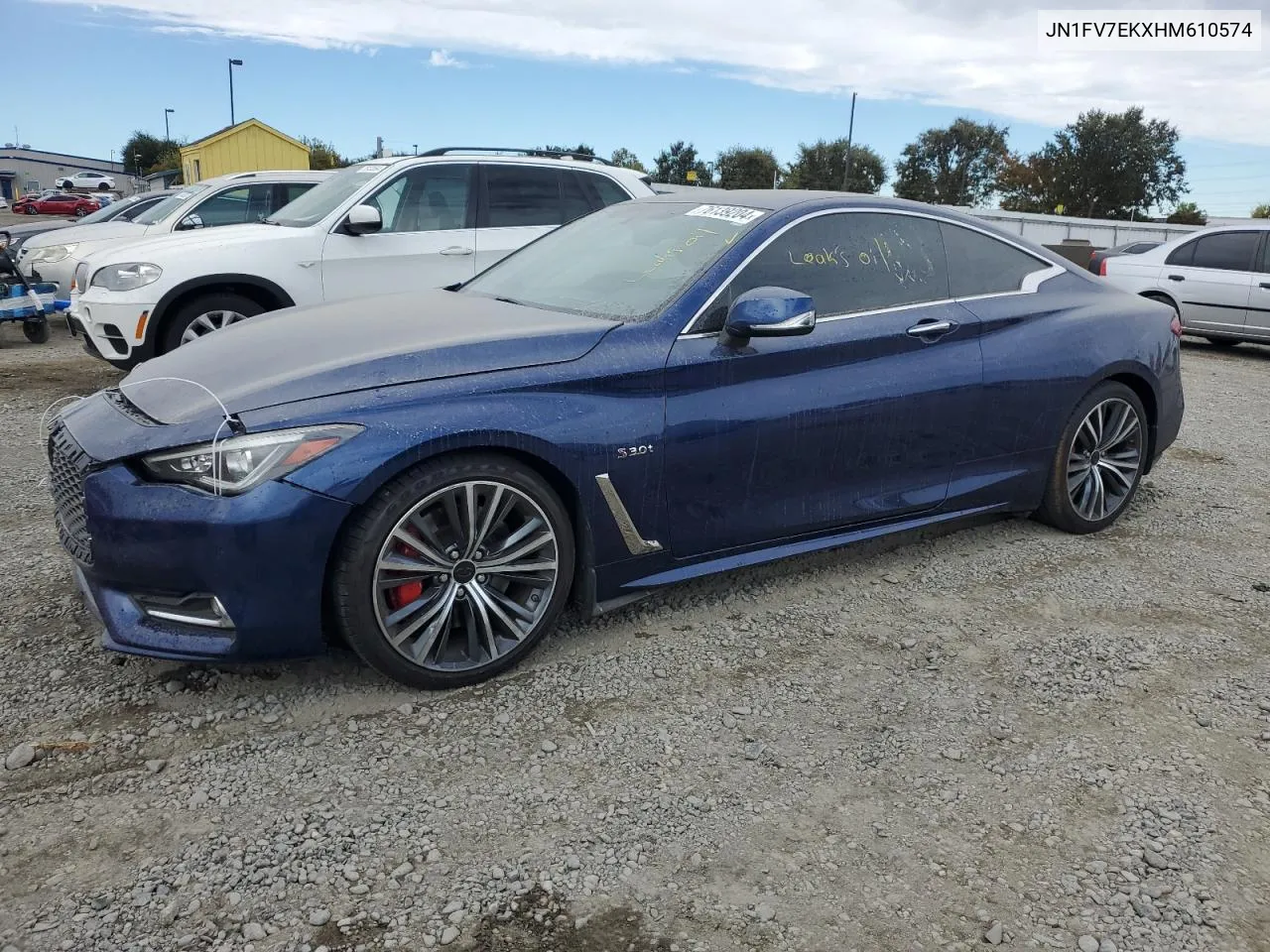 2017 Infiniti Q60 Red Sport 400 VIN: JN1FV7EKXHM610574 Lot: 76139204