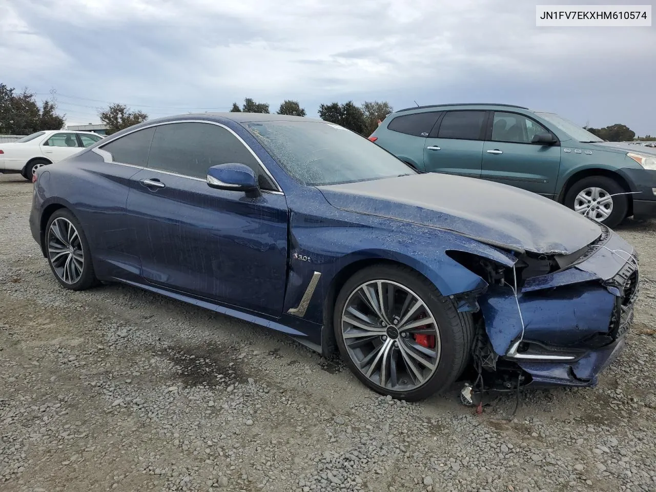 2017 Infiniti Q60 Red Sport 400 VIN: JN1FV7EKXHM610574 Lot: 76139204