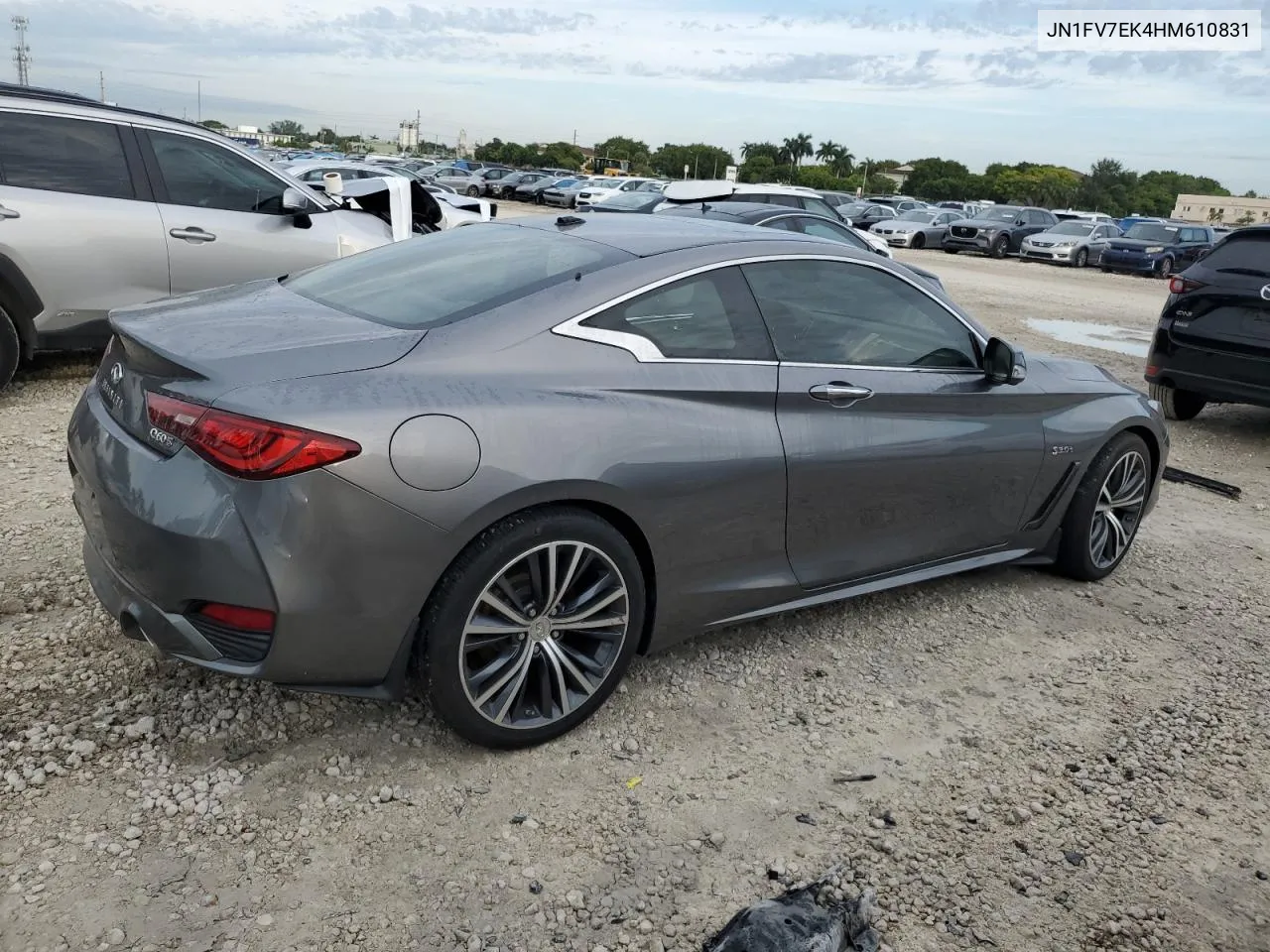 2017 Infiniti Q60 Red Sport 400 VIN: JN1FV7EK4HM610831 Lot: 76298054