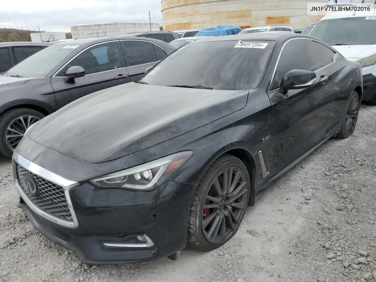 2017 Infiniti Q60 Red Sport 400 VIN: JN1FV7EL8HM702016 Lot: 78497204