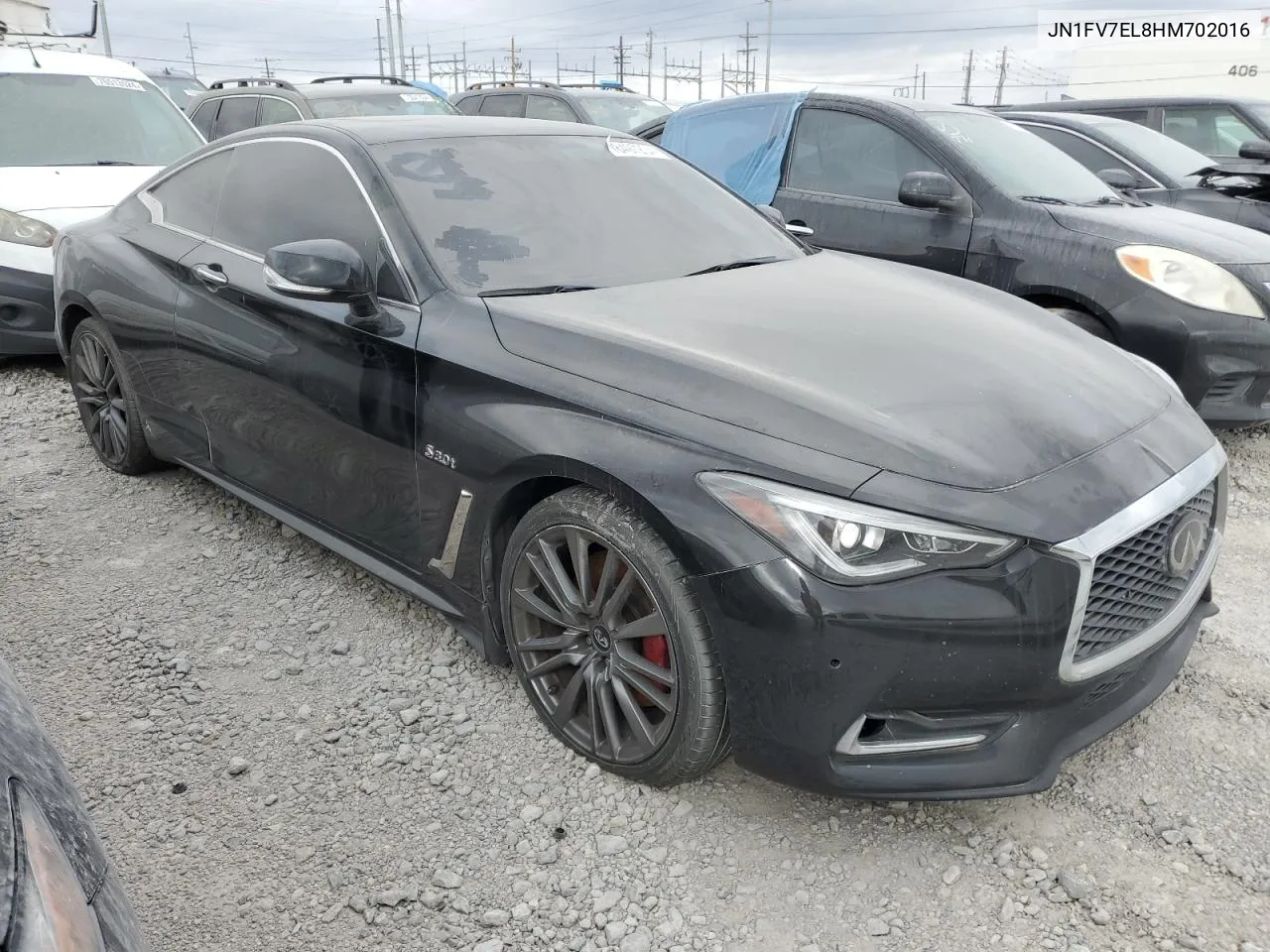 2017 Infiniti Q60 Red Sport 400 VIN: JN1FV7EL8HM702016 Lot: 78497204