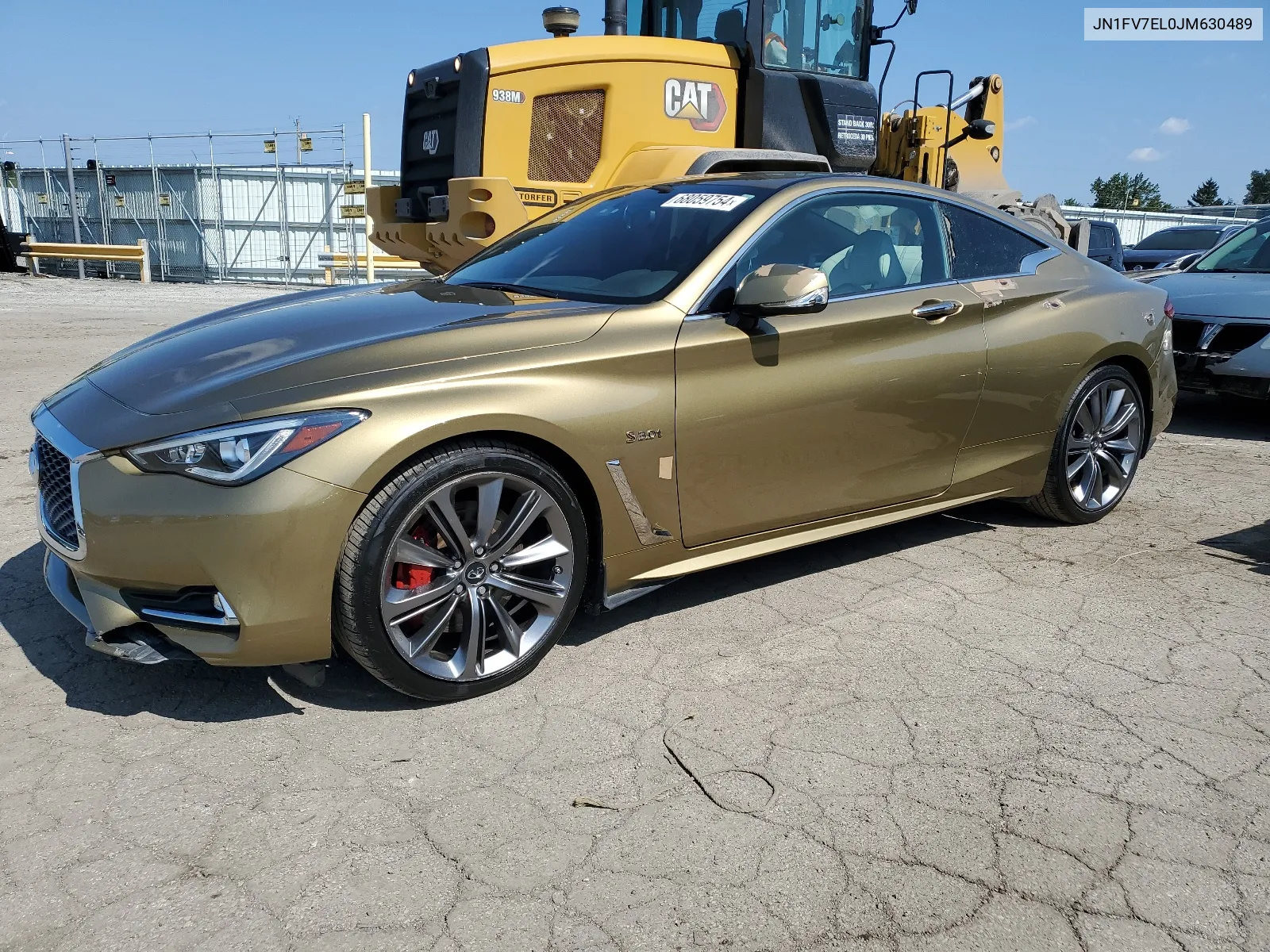 2018 Infiniti Q60 Red Sport 400 VIN: JN1FV7EL0JM630489 Lot: 68059754