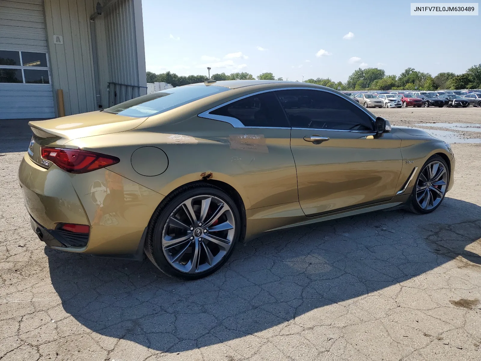 2018 Infiniti Q60 Red Sport 400 VIN: JN1FV7EL0JM630489 Lot: 68059754