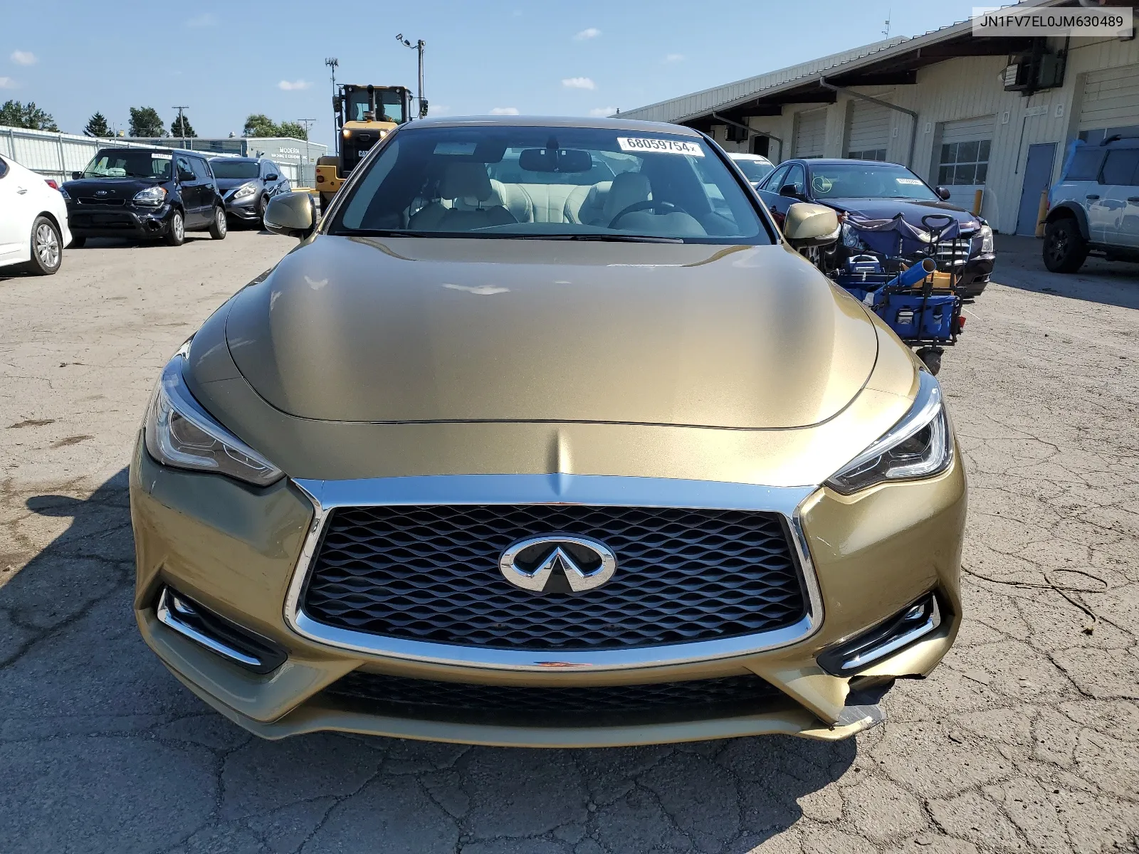 2018 Infiniti Q60 Red Sport 400 VIN: JN1FV7EL0JM630489 Lot: 68059754