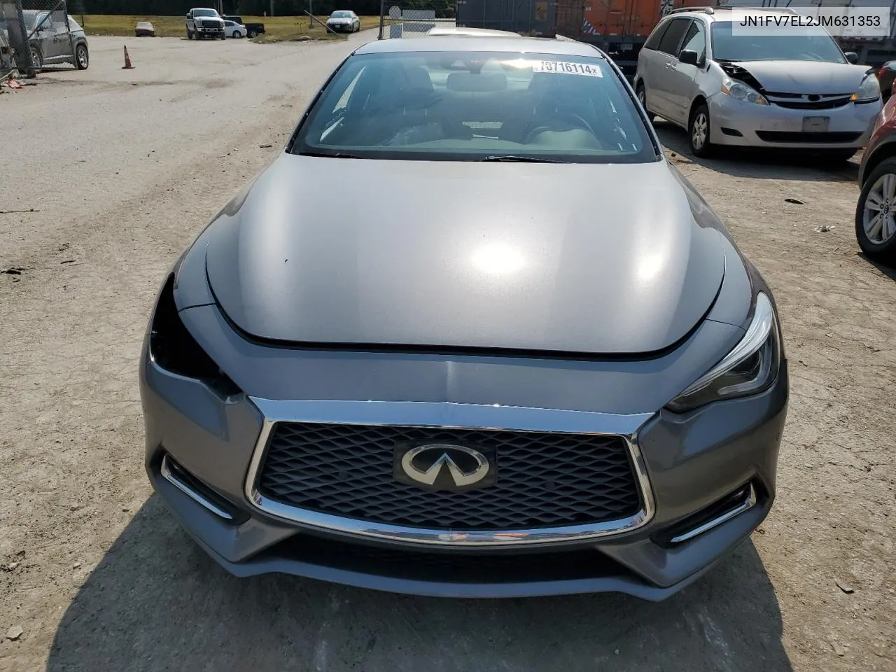 2018 Infiniti Q60 Red Sport 400 VIN: JN1FV7EL2JM631353 Lot: 70716114