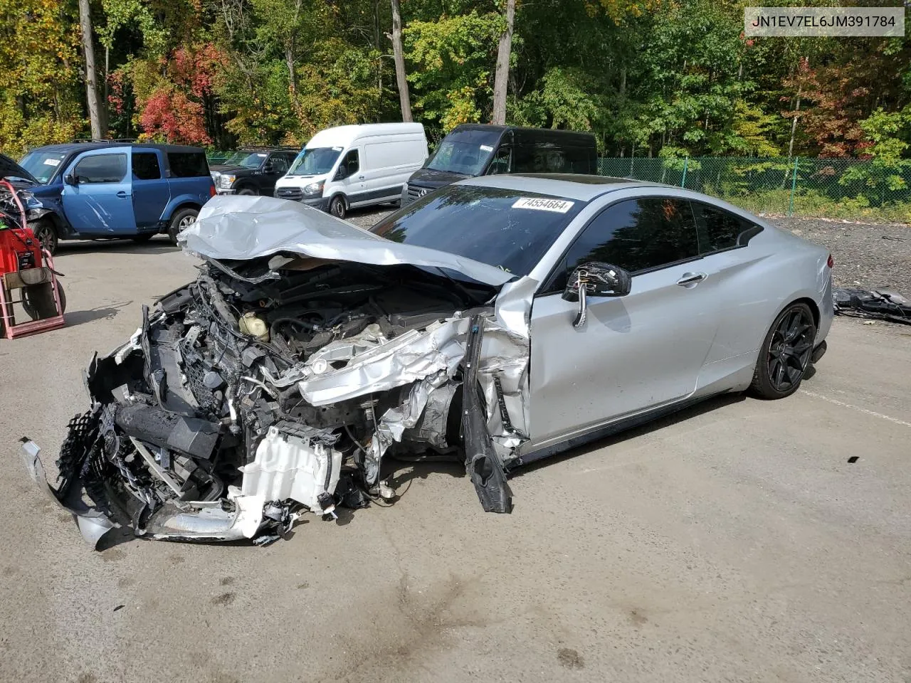 2018 Infiniti Q60 Luxe 300 VIN: JN1EV7EL6JM391784 Lot: 74554664