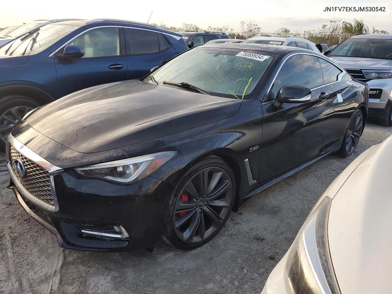 JN1FV7EK5JM530542 2018 Infiniti Q60 Red Sport 400