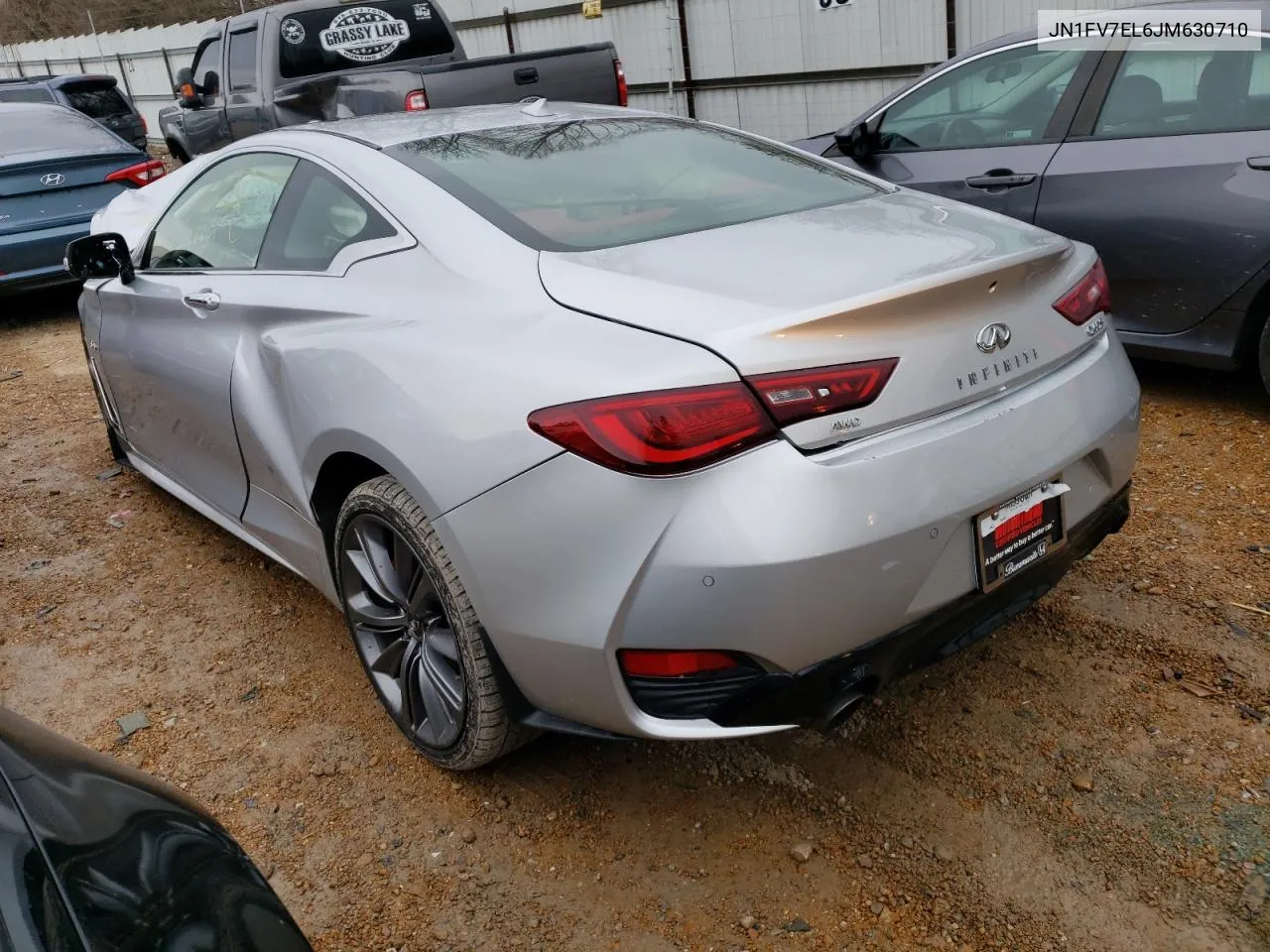 2018 Infiniti Q60 Red Sport 400 VIN: JN1FV7EL6JM630710 Lot: 75735004