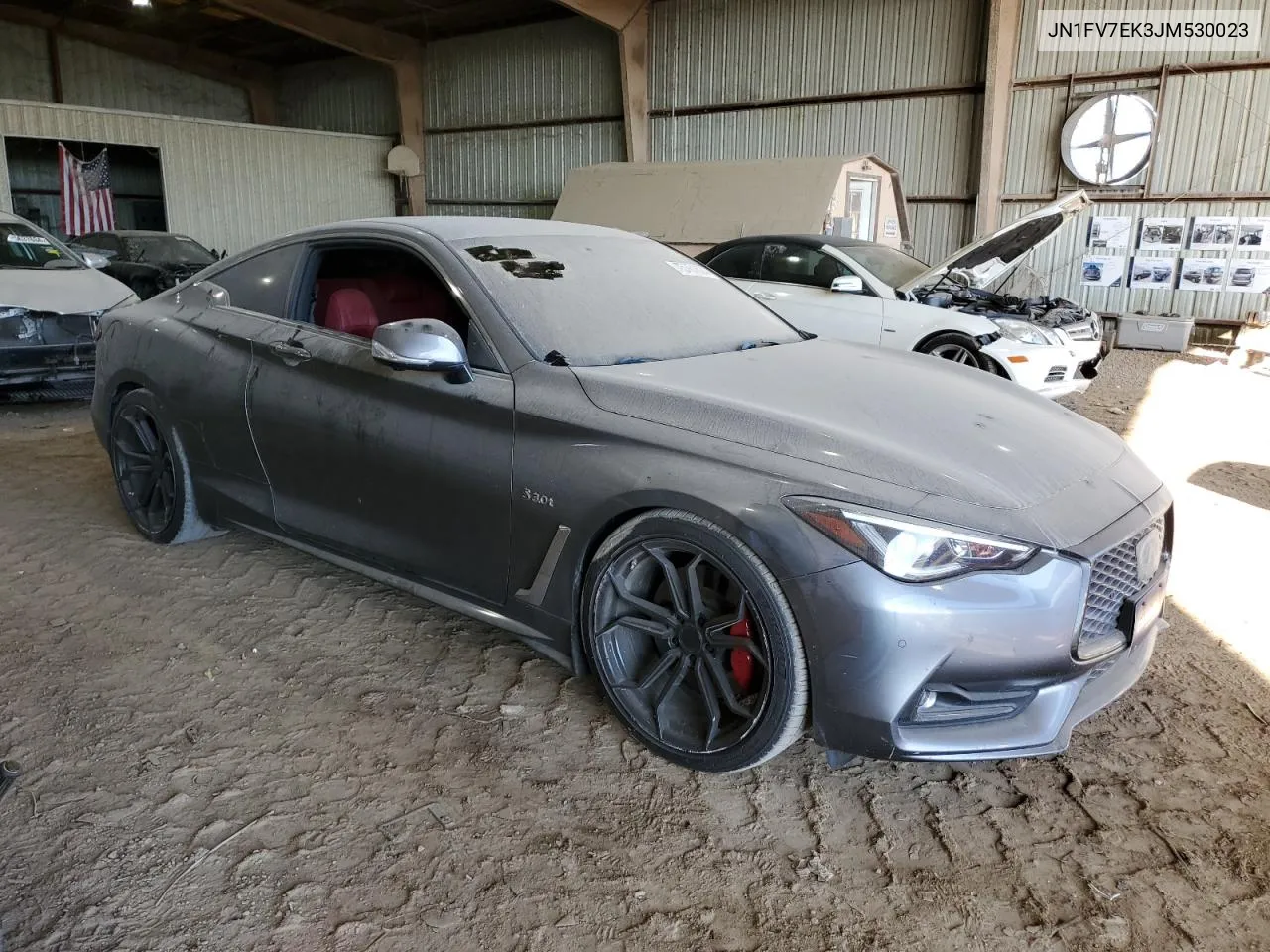 JN1FV7EK3JM530023 2018 Infiniti Q60 Red Sport 400