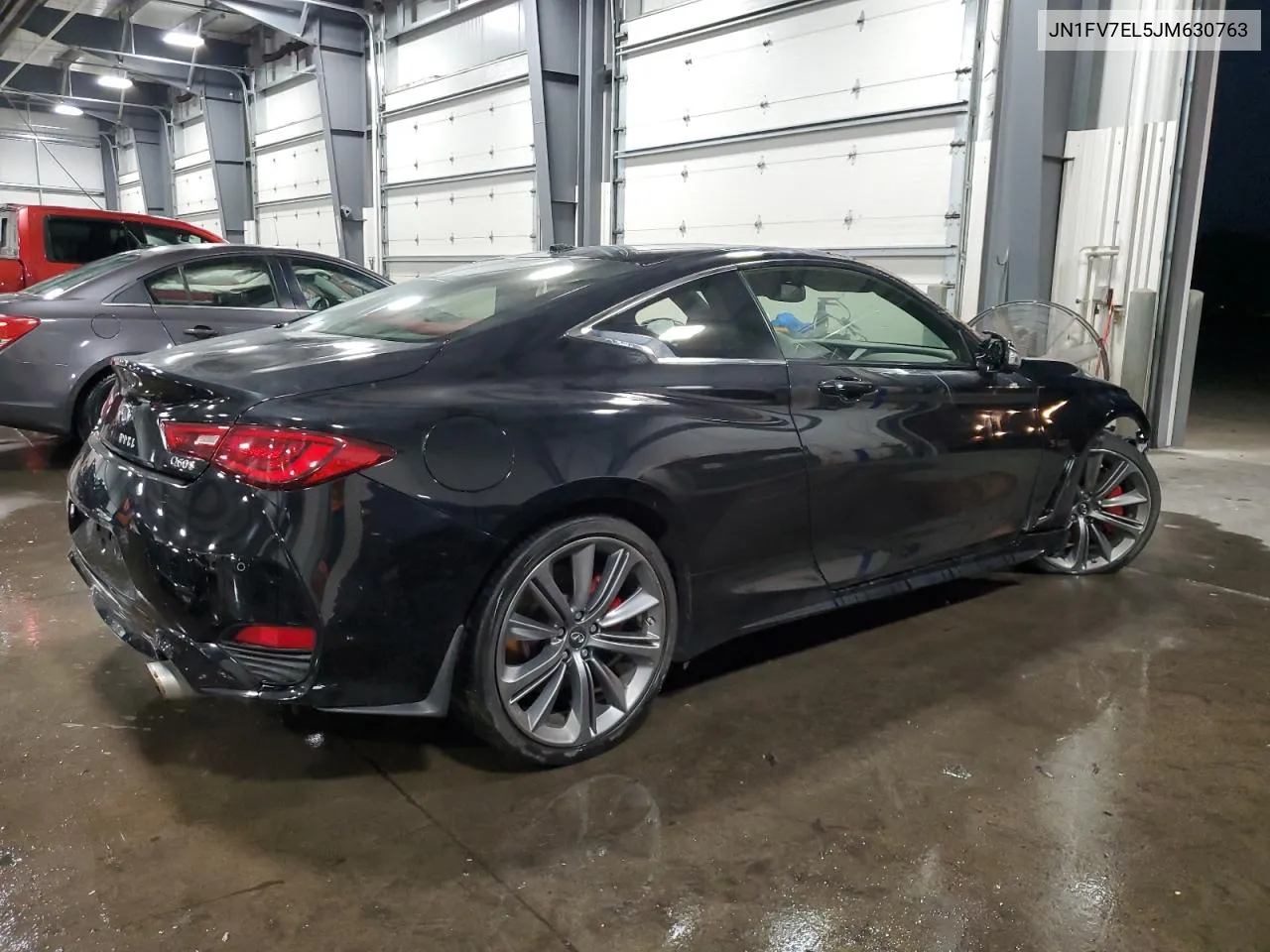 2018 Infiniti Q60 Red Sport 400 VIN: JN1FV7EL5JM630763 Lot: 75842404