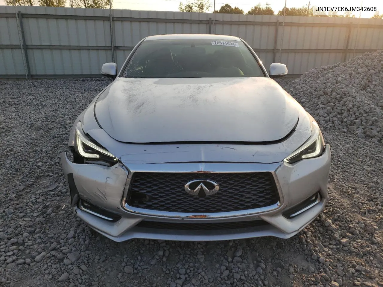 2018 Infiniti Q60 Luxe 300 VIN: JN1EV7EK6JM342608 Lot: 76514694