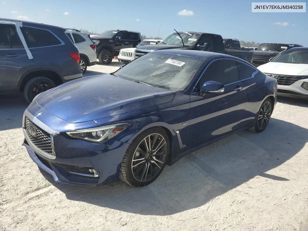 2018 Infiniti Q60 Luxe 300 VIN: JN1EV7EK6JM340258 Lot: 77163784