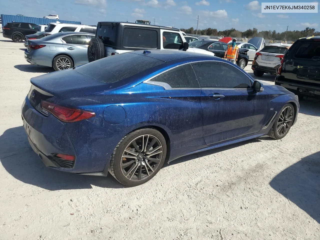 2018 Infiniti Q60 Luxe 300 VIN: JN1EV7EK6JM340258 Lot: 77163784