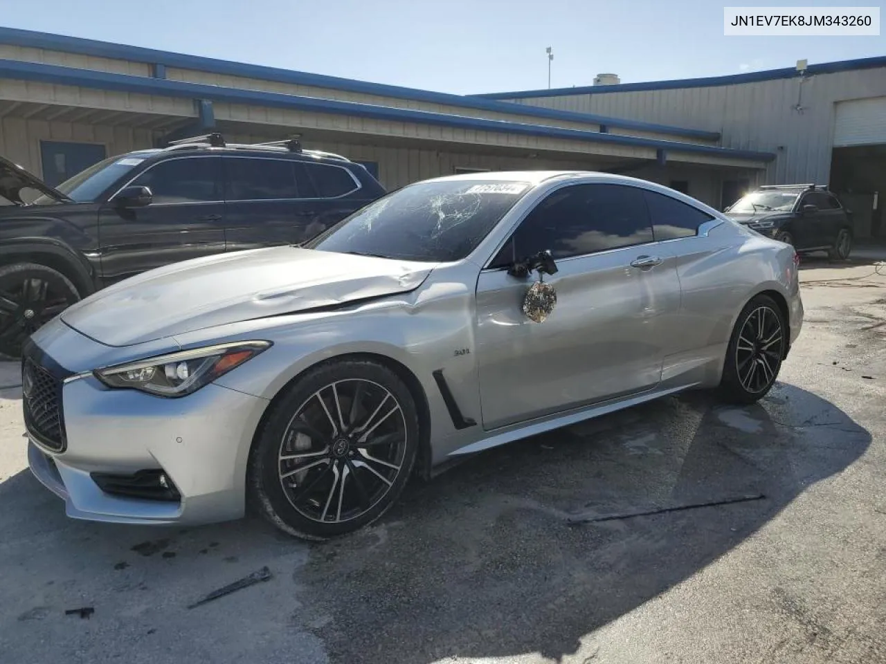 2018 Infiniti Q60 Luxe 300 VIN: JN1EV7EK8JM343260 Lot: 77570344