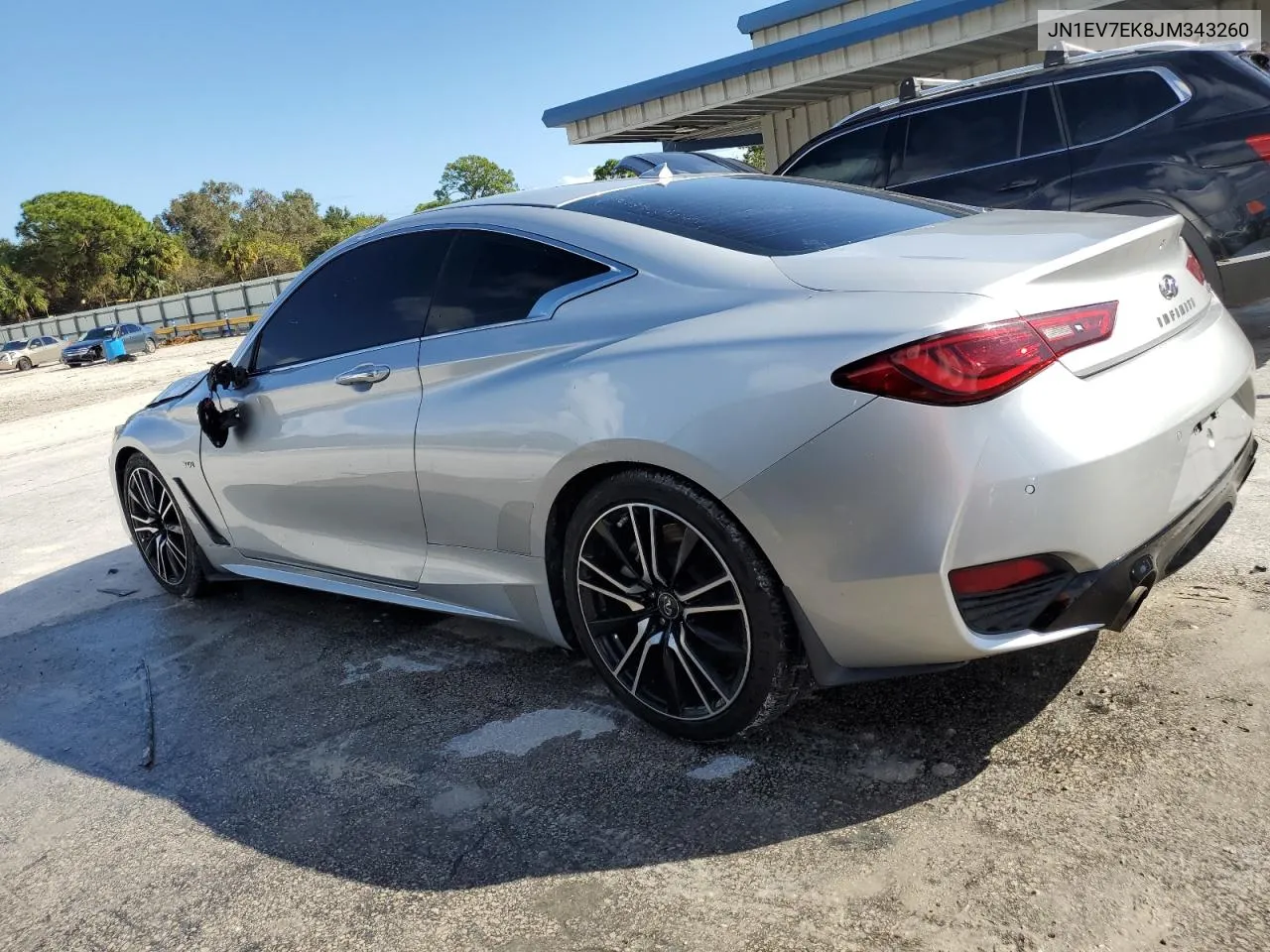 2018 Infiniti Q60 Luxe 300 VIN: JN1EV7EK8JM343260 Lot: 77570344