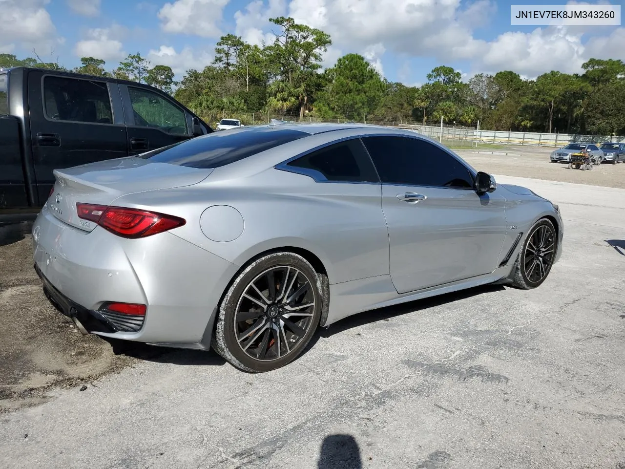 2018 Infiniti Q60 Luxe 300 VIN: JN1EV7EK8JM343260 Lot: 77570344