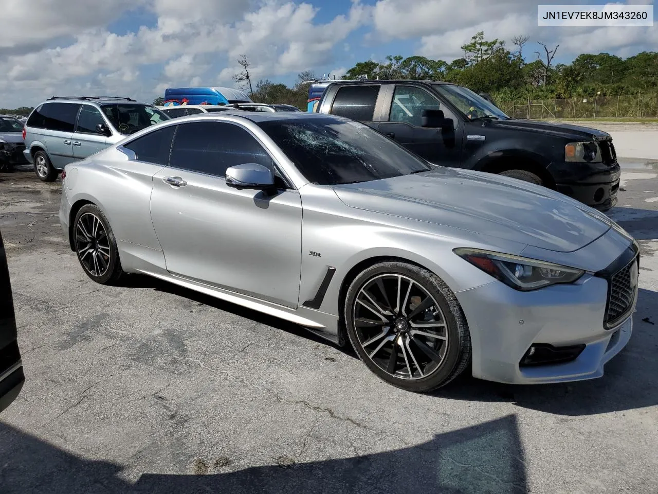 2018 Infiniti Q60 Luxe 300 VIN: JN1EV7EK8JM343260 Lot: 77570344