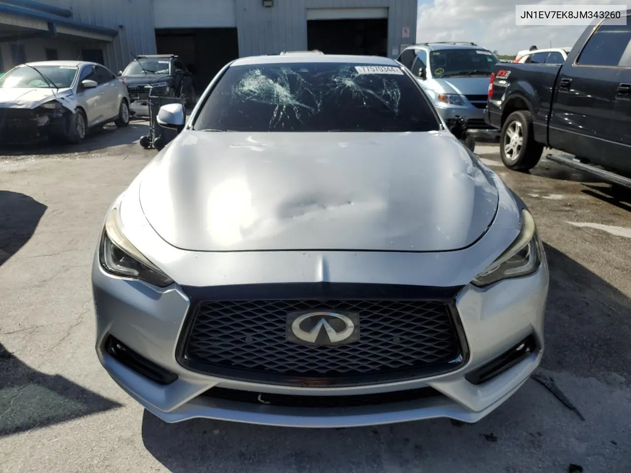 2018 Infiniti Q60 Luxe 300 VIN: JN1EV7EK8JM343260 Lot: 77570344